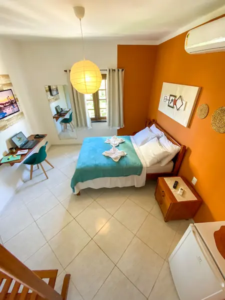 A Suite 18 da Refúgio Pousada Fortaleza para Casal. A Pousada é uma das melhores de Fortaleza
