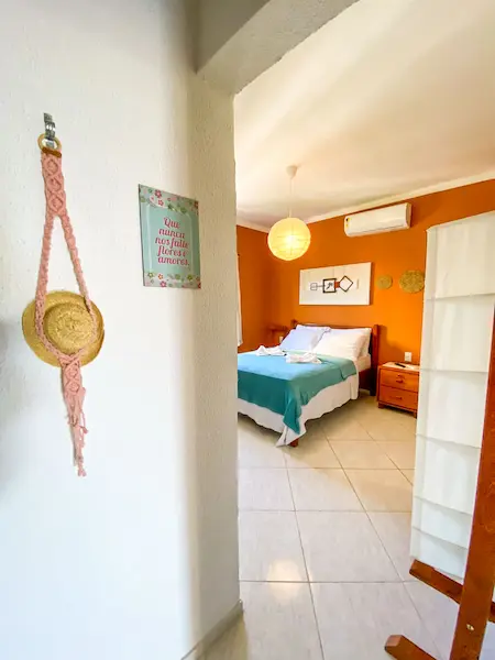 A Suite 18 da Refúgio Pousada Fortaleza para Casal. A Pousada é uma das melhores de Fortaleza