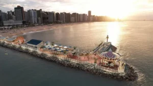 uma simulação do pier do nautico que fica perto do Refugio Hostel Frotaleza.